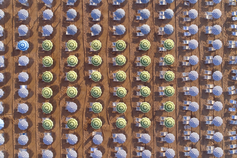 La spiaggia di Lignano Pineta