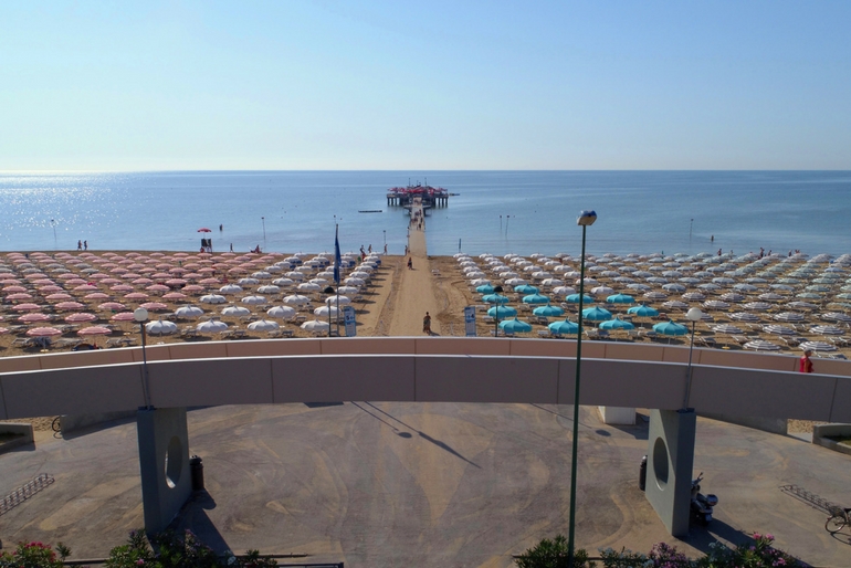 La spiaggia di Lignano Pineta