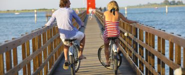 Percorso ciclabile Faro rosso